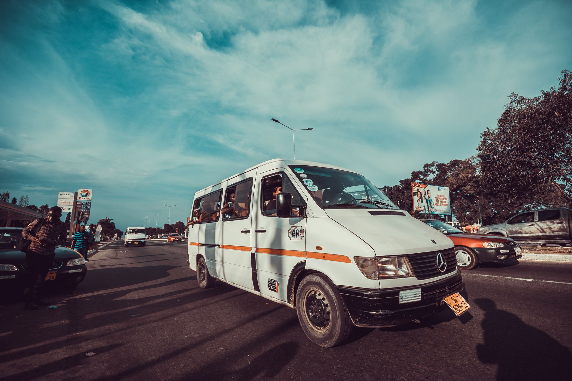 Colectivo shared minivan transport in Valladolid